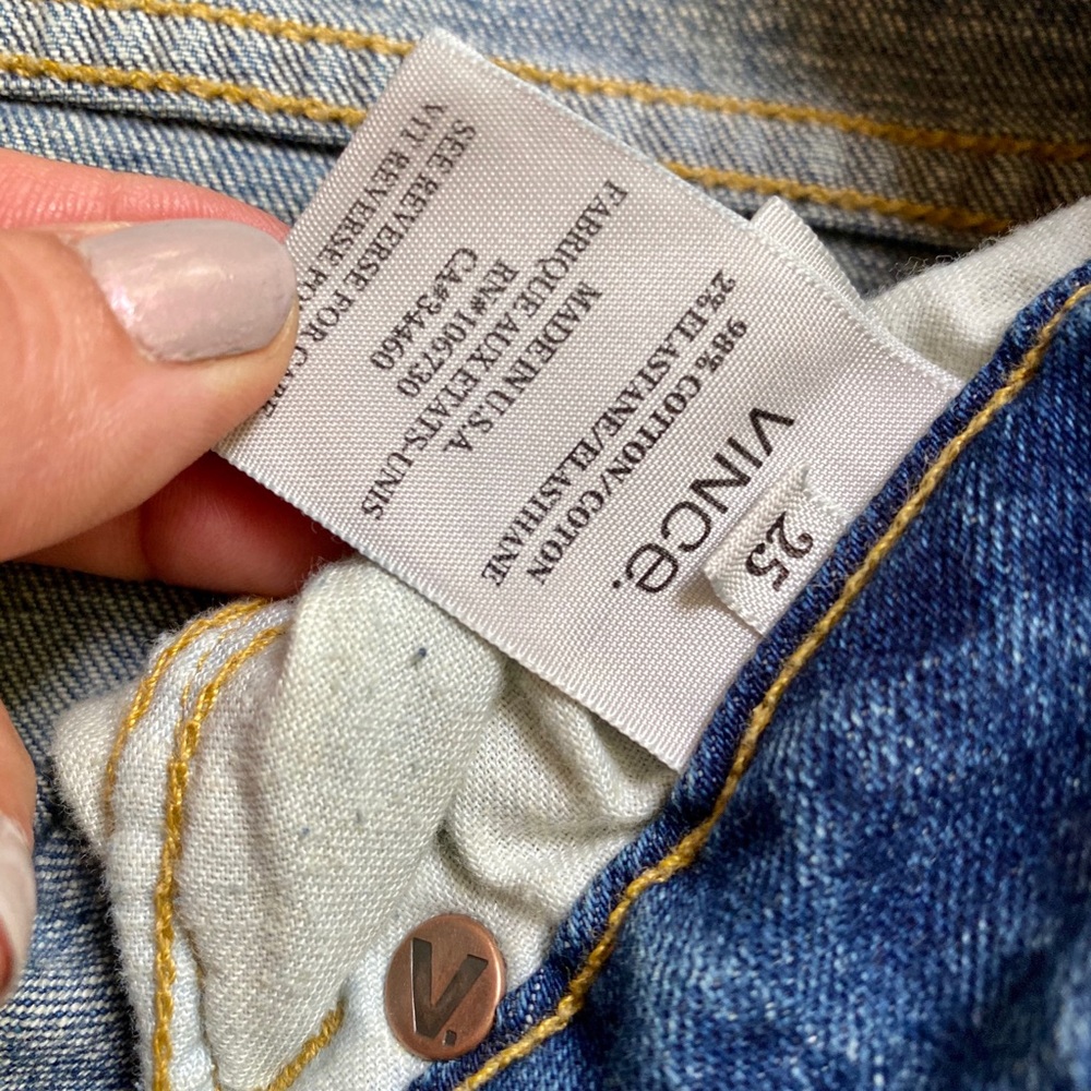 Vince Key Style Flare Jeans in Eclipse NWOT 25 - Picture 7 of 9